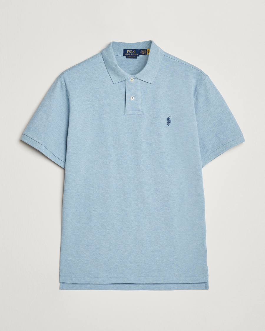 Herren | Poloshirts | Polo Ralph Lauren | Custom Slim Fit Polo Modern Blue Heather