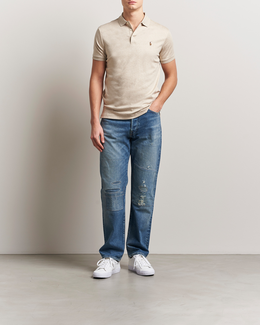 Herren | Poloshirts | Polo Ralph Lauren | Luxury Pima Cotton Polo Expedition Dune Heather