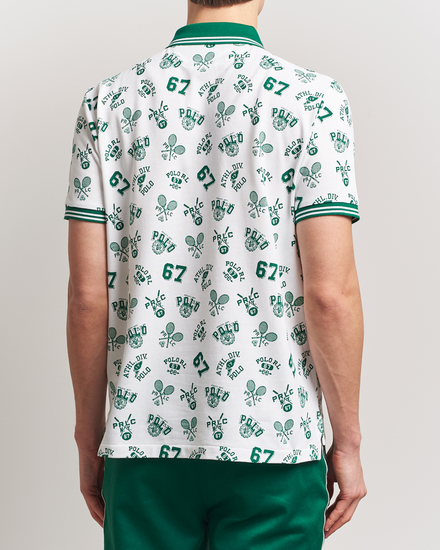 Herren | Poloshirts | Polo Ralph Lauren | Printed Mesh Polo Toss White