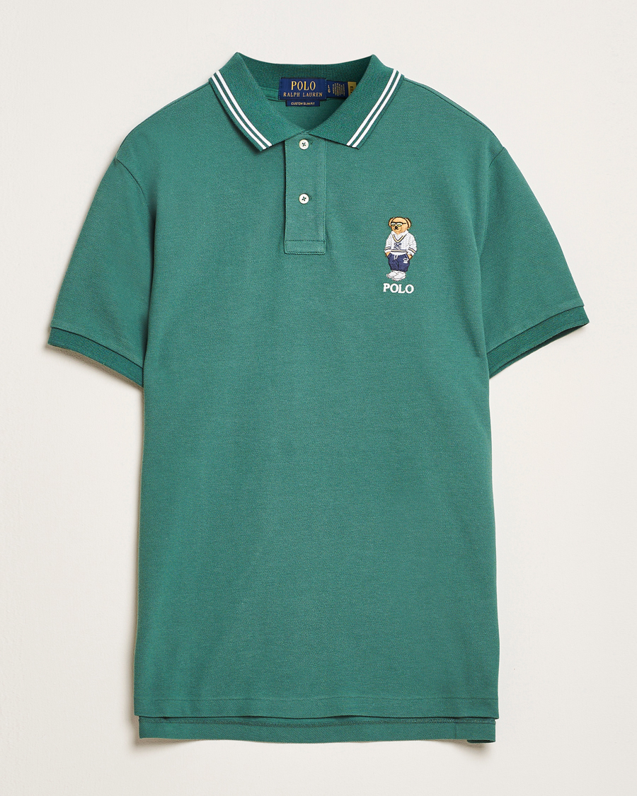 Herren | Poloshirts | Polo Ralph Lauren | Custom Slim Fit Bear Polo Antique Green