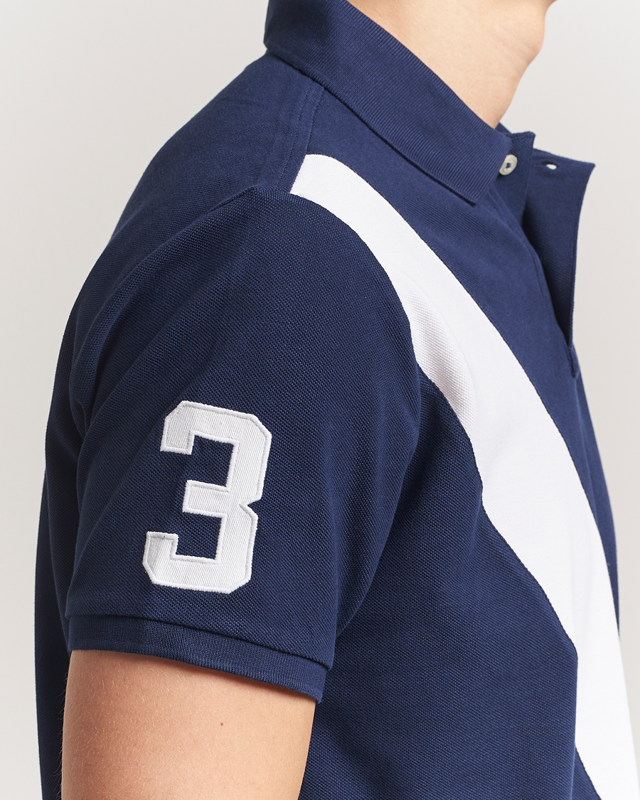 Herren | Poloshirts | Polo Ralph Lauren | Custom Slim Fit Big Pony Polo Newport Navy/White