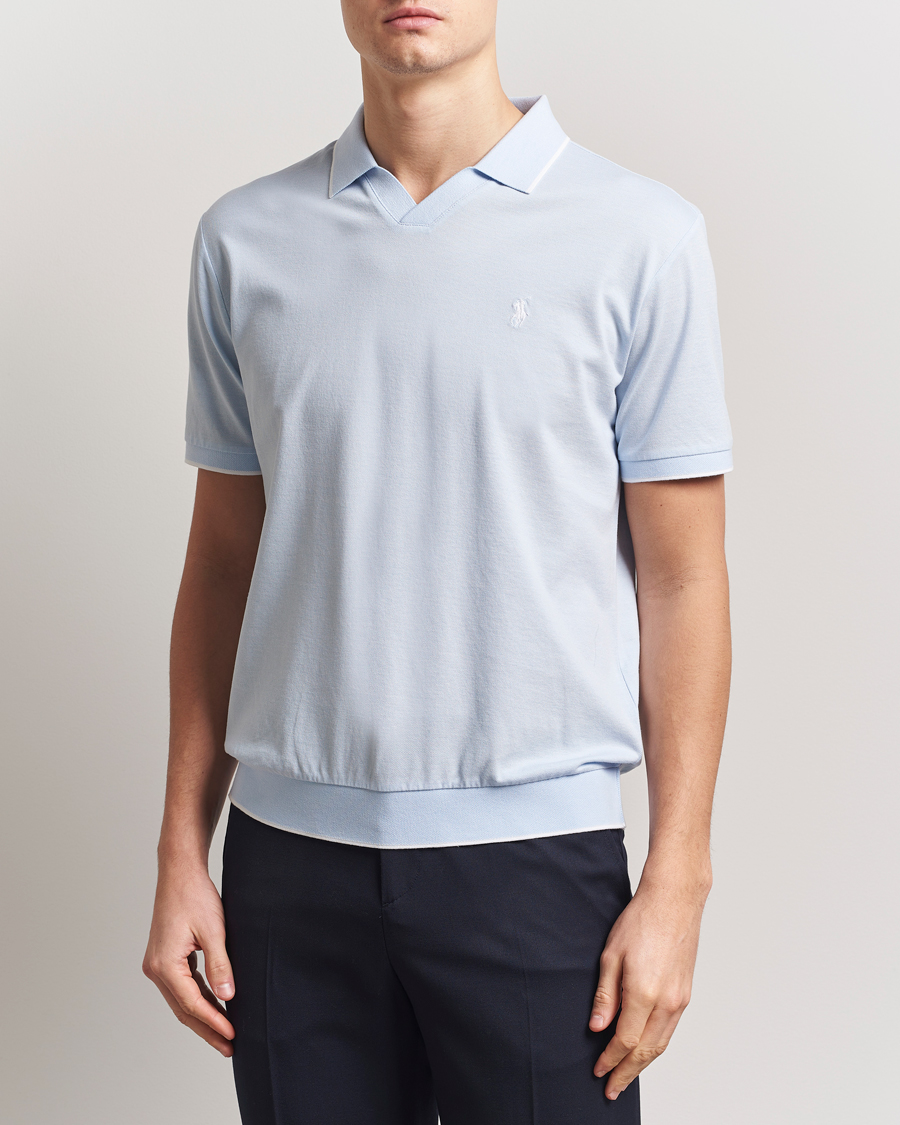 Herren | Poloshirts | Polo Ralph Lauren | Johnny Jaquard Knitted Polo Office Blue