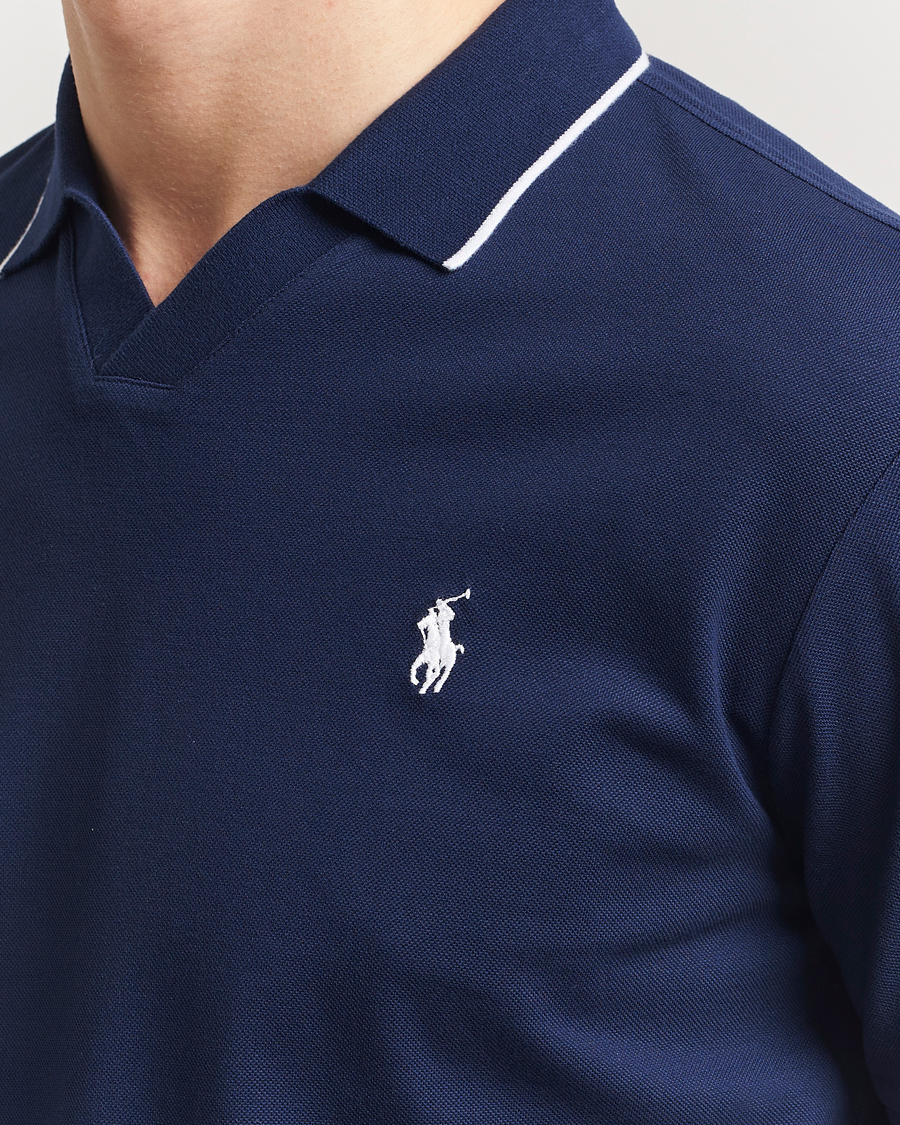 Herren | Poloshirts | Polo Ralph Lauren | Johnny Jaquard Knitted Polo Newport Navy