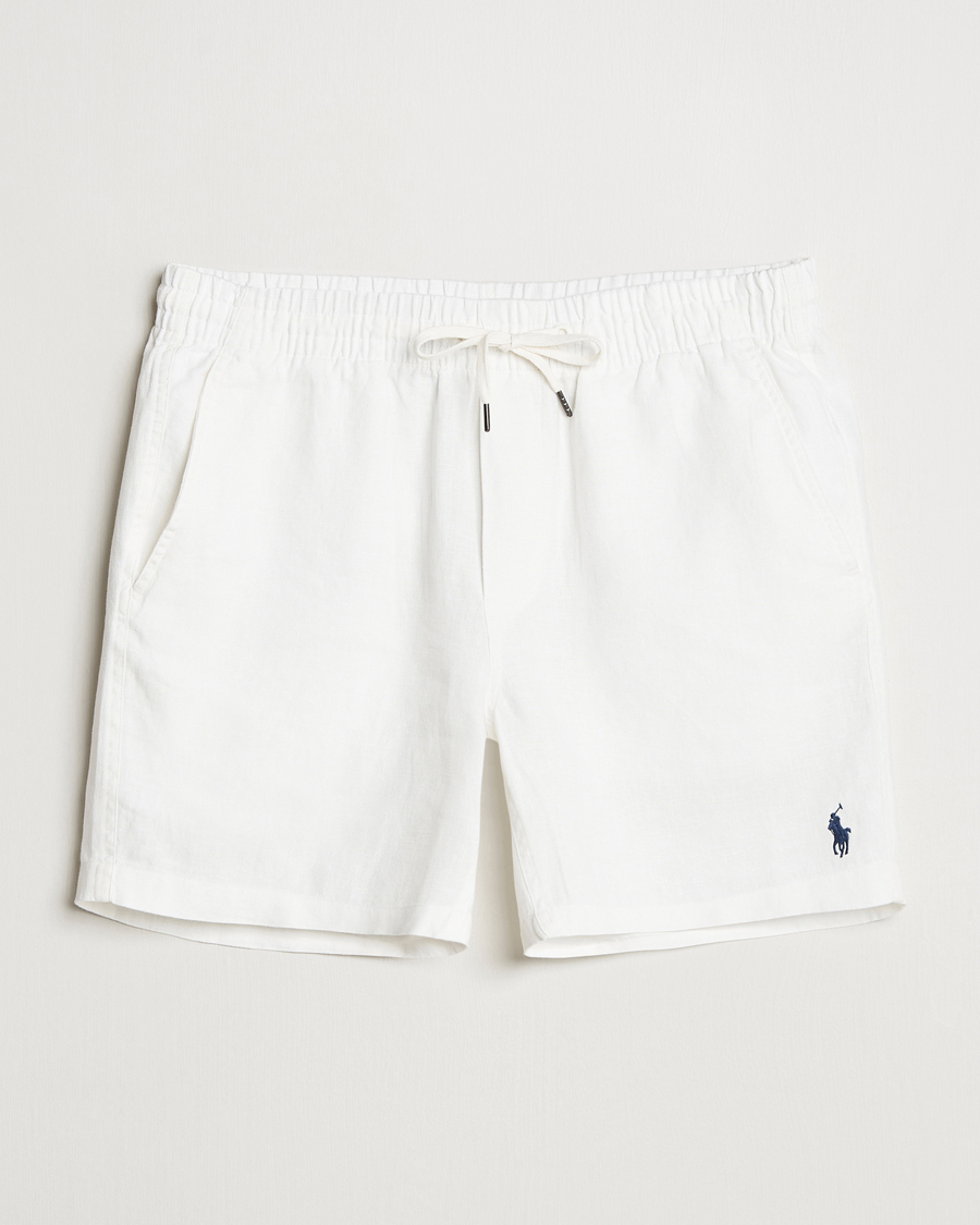 Herren | Shorts | Polo Ralph Lauren | Prepster Drawstring Linen Shorts Deckwash White