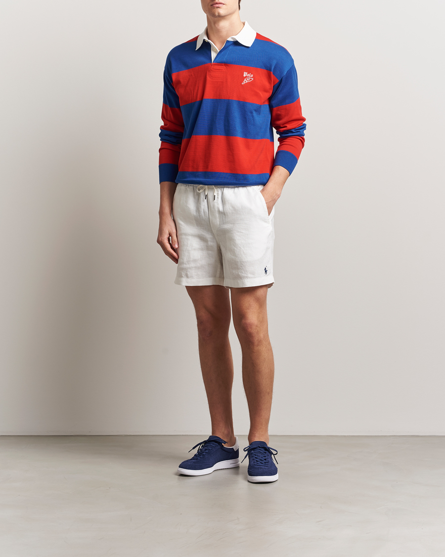 Herren | Shorts | Polo Ralph Lauren | Prepster Drawstring Linen Shorts Deckwash White