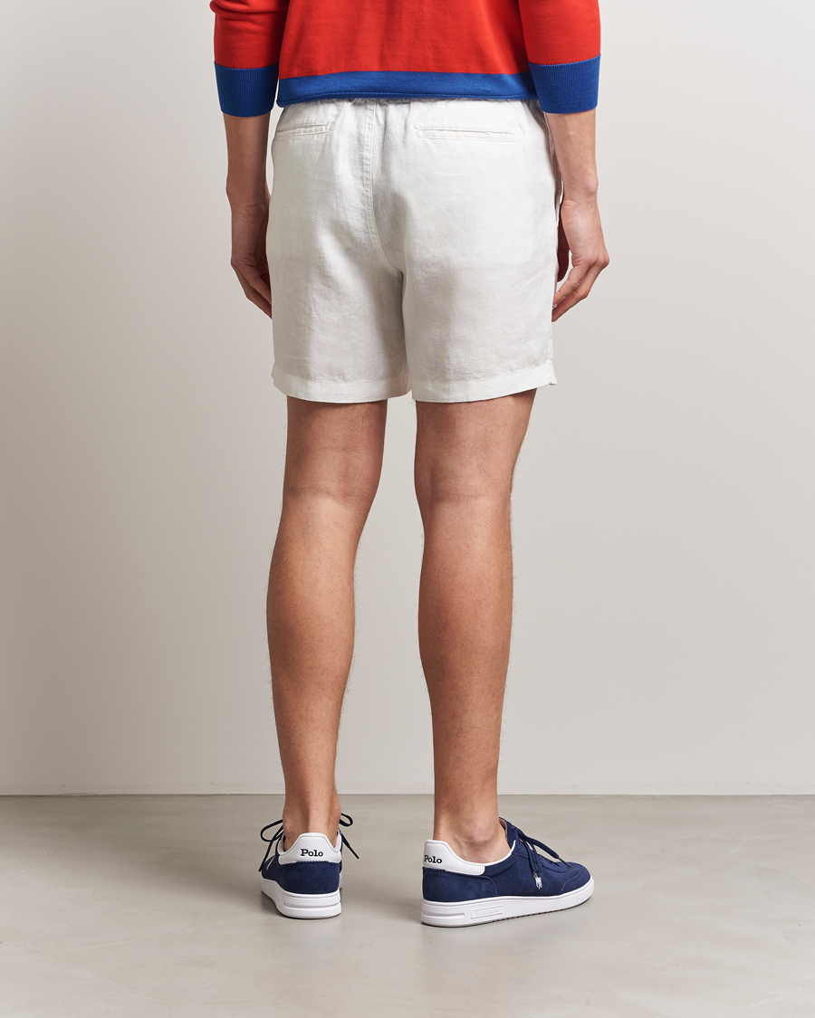 Herren | Shorts | Polo Ralph Lauren | Prepster Drawstring Linen Shorts Deckwash White