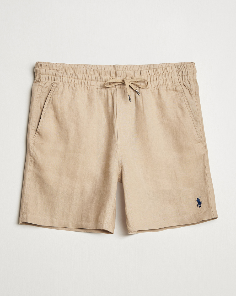 Herren | Shorts | Polo Ralph Lauren | Prepster Drawstring Linen Shorts Coastal Beige