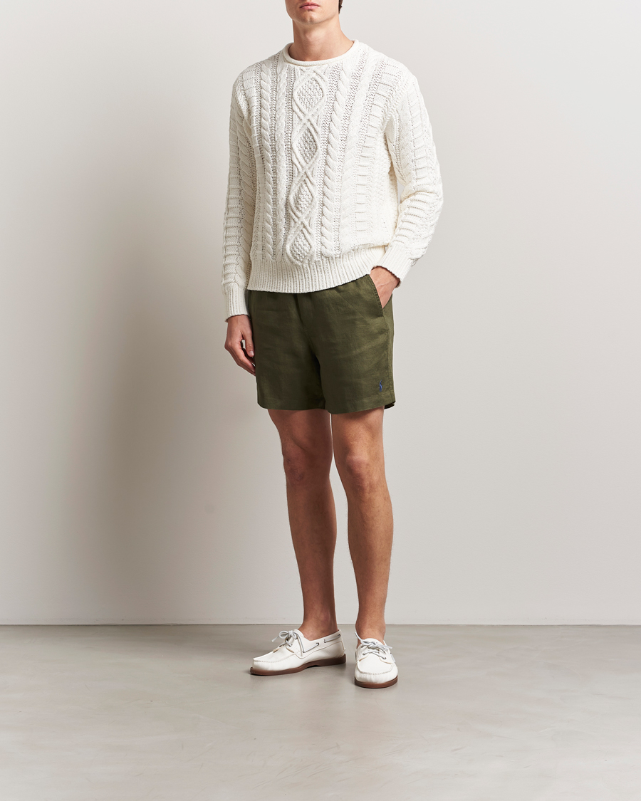 Herren | Shorts | Polo Ralph Lauren | Prepster Drawstring Linen Shorts New Olive