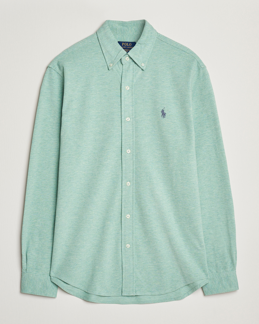 Herren | Hemden | Polo Ralph Lauren | Featherweight Mesh Shirt Celadon Heather