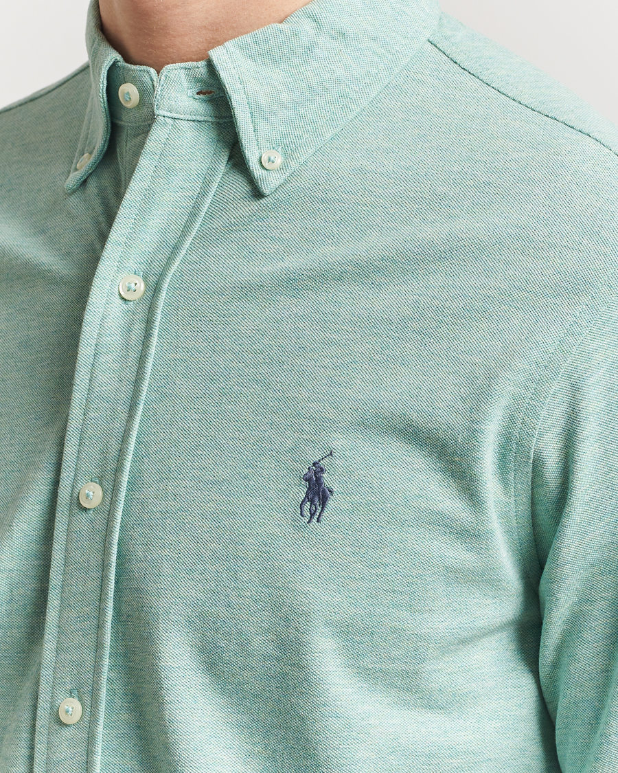 Herren | Hemden | Polo Ralph Lauren | Featherweight Mesh Shirt Celadon Heather