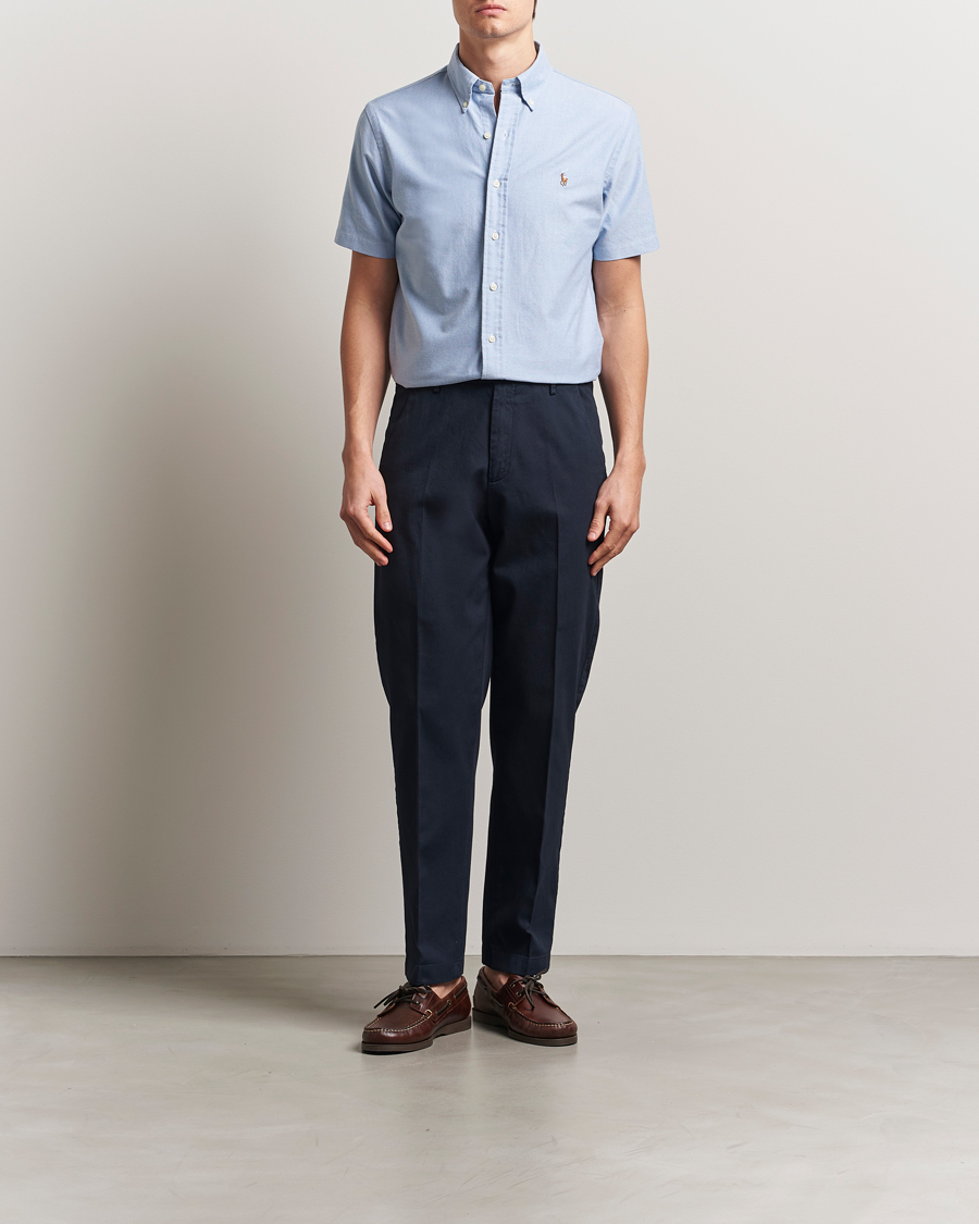 Herren | Hemden | Polo Ralph Lauren | Short Sleeve Oxford Shirt Blue