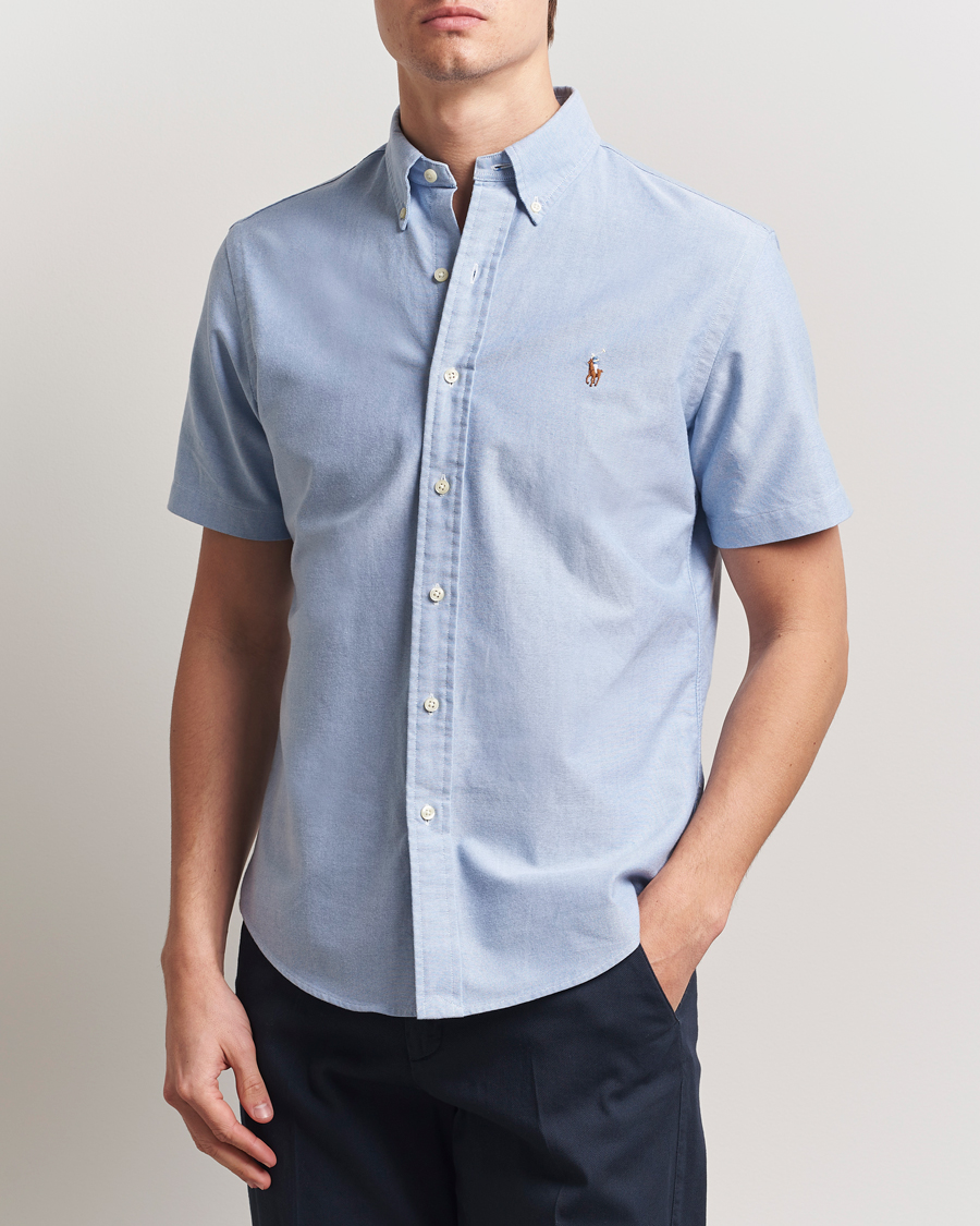 Herren | Hemden | Polo Ralph Lauren | Short Sleeve Oxford Shirt Blue