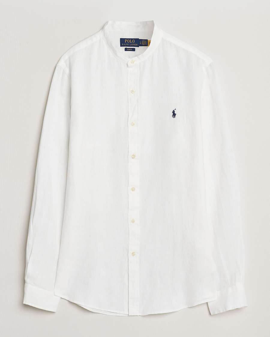 Herren | Hemden | Polo Ralph Lauren | Slim Fit Linen Shirt Ceramic White