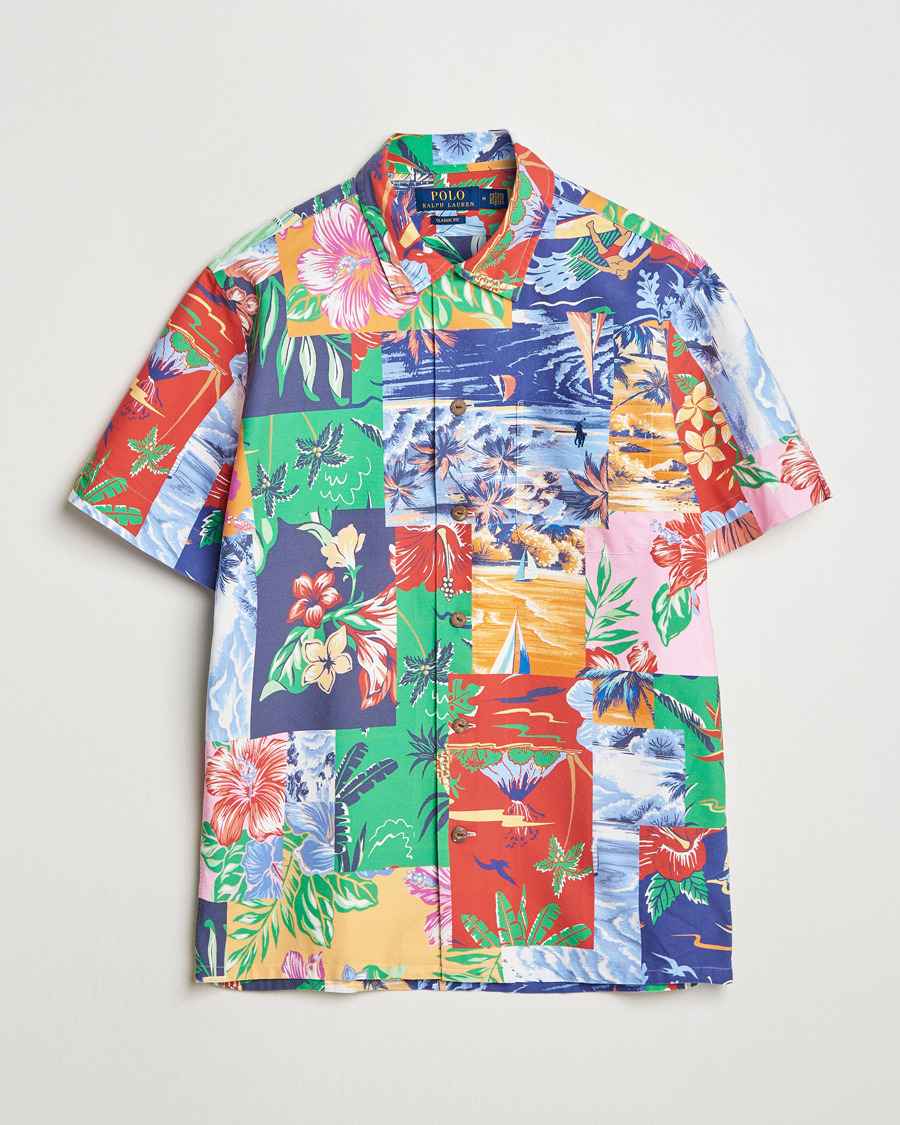 Herren | Hemden | Polo Ralph Lauren | Short Sleeve Flower Shirt Beach Patchwork