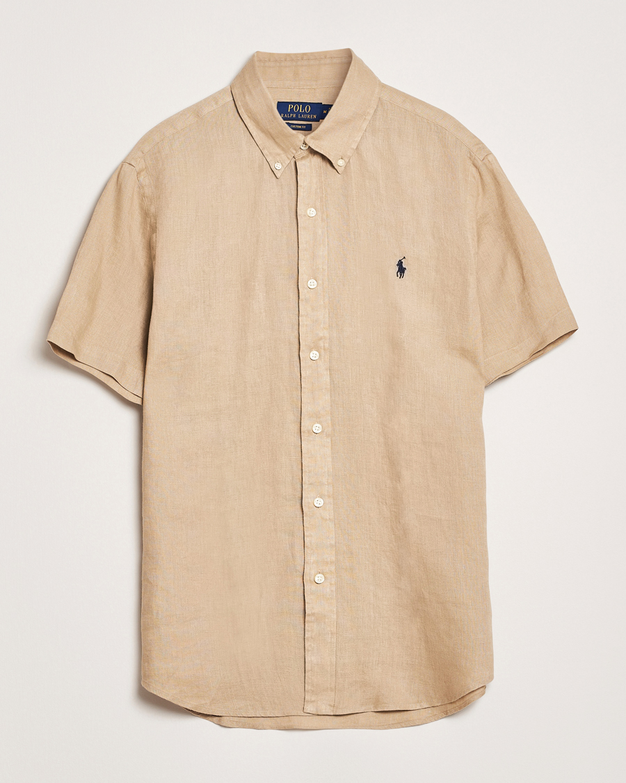 Herren | Hemden | Polo Ralph Lauren | Short Sleeve Linen Shirt Coastal Beige