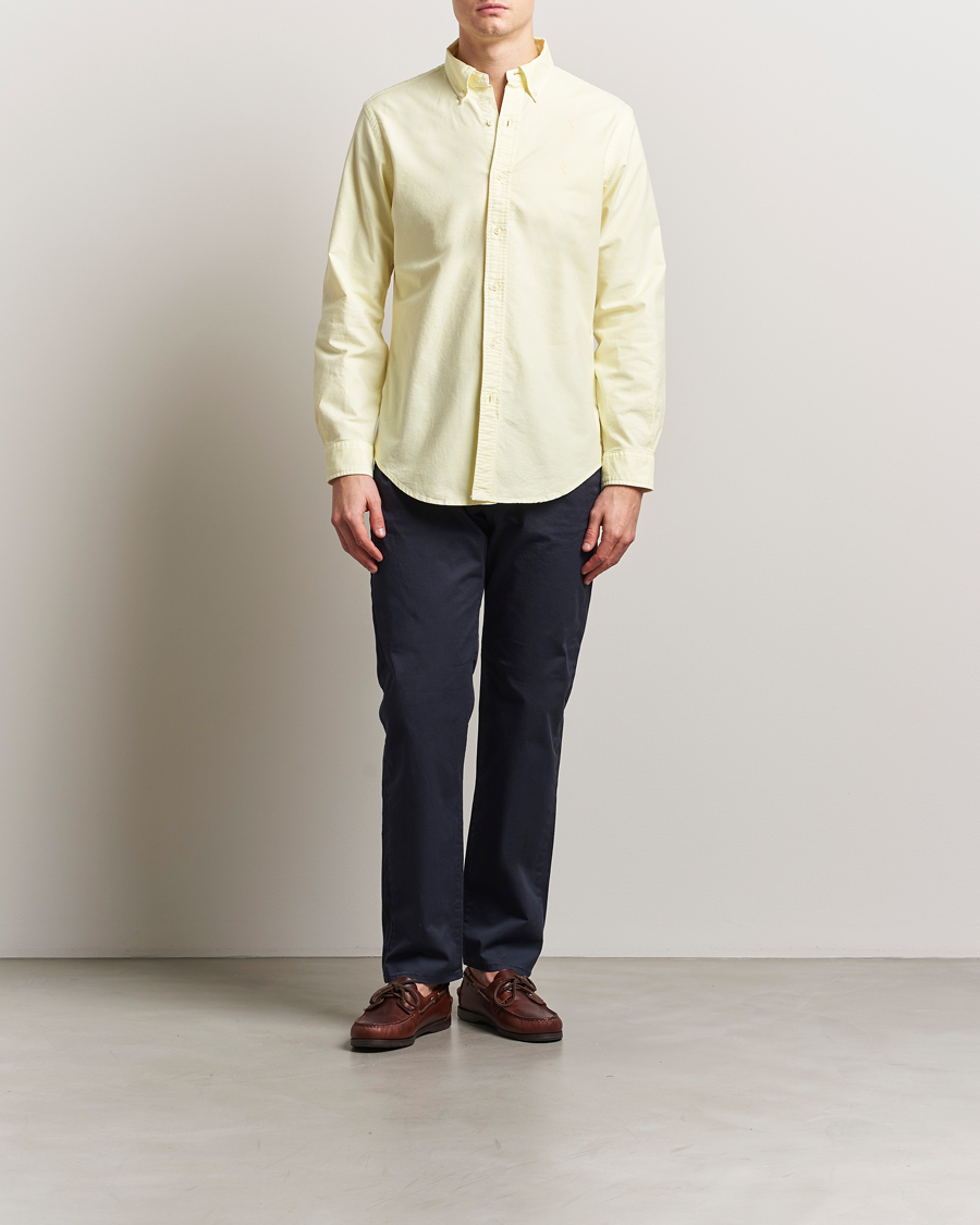 Herren | Hemden | Polo Ralph Lauren | Custom Fit Dyed Oxford Shirt Lime
