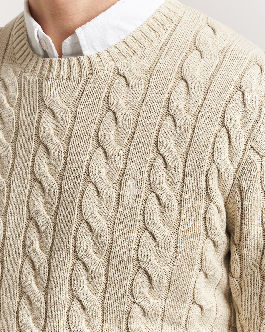 Herren | Pullover | Polo Ralph Lauren | Cotton Cable Pullover Natural