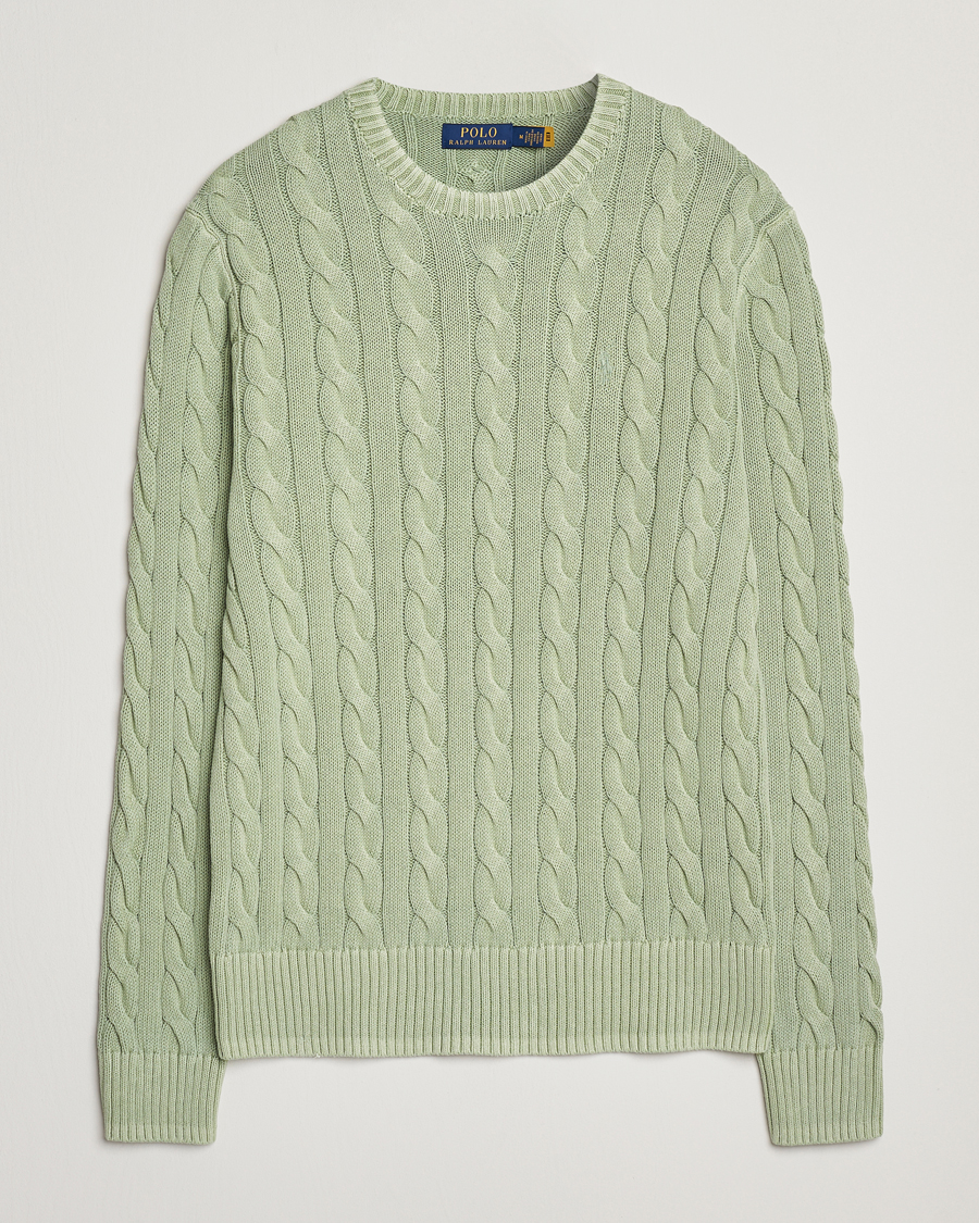 Herren | Pullover | Polo Ralph Lauren | Cotton Cable Pullover Greenstone