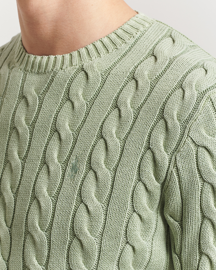 Herren | Pullover | Polo Ralph Lauren | Cotton Cable Pullover Greenstone