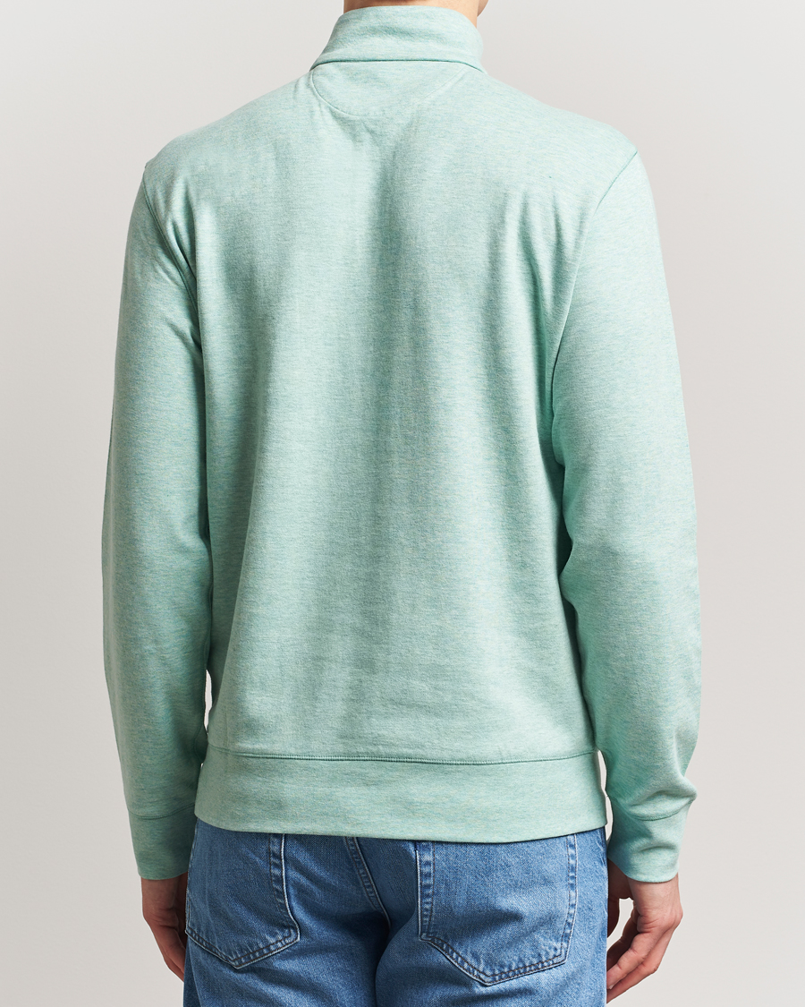 Herren | Pullover | Polo Ralph Lauren | Tech Double Knit Half Zip Celadon Heather