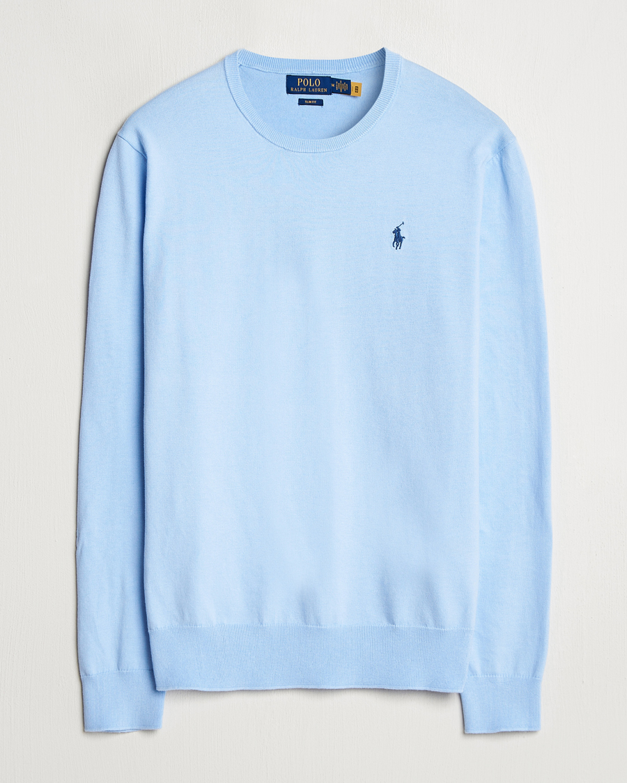 Herren | Pullover | Polo Ralph Lauren | Cotton Crew Neck Sweater Office Blue