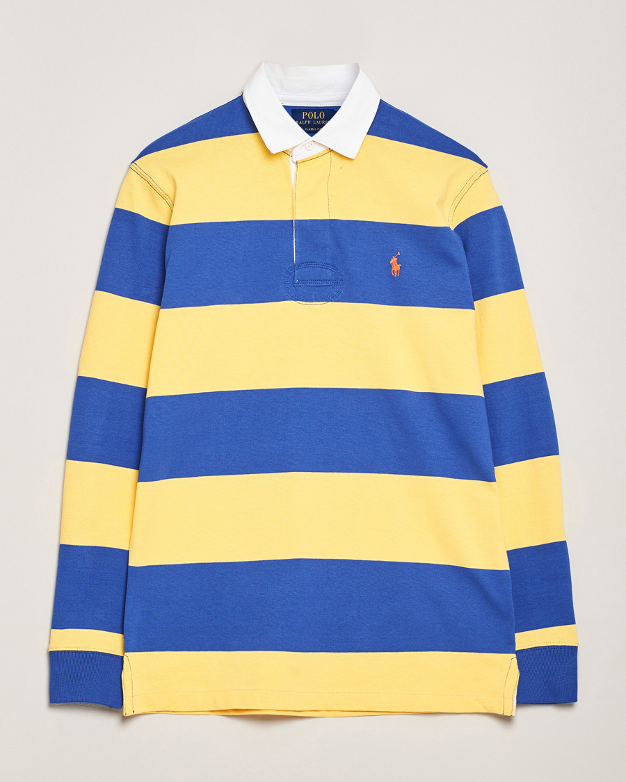 Herren | Pullover | Polo Ralph Lauren | Barstriped Rugger Yellow/Blue