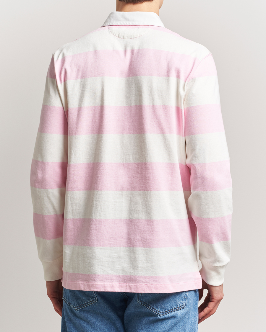 Herren | Pullover | Polo Ralph Lauren | Striped Rugby Varsity Bear Pink/White