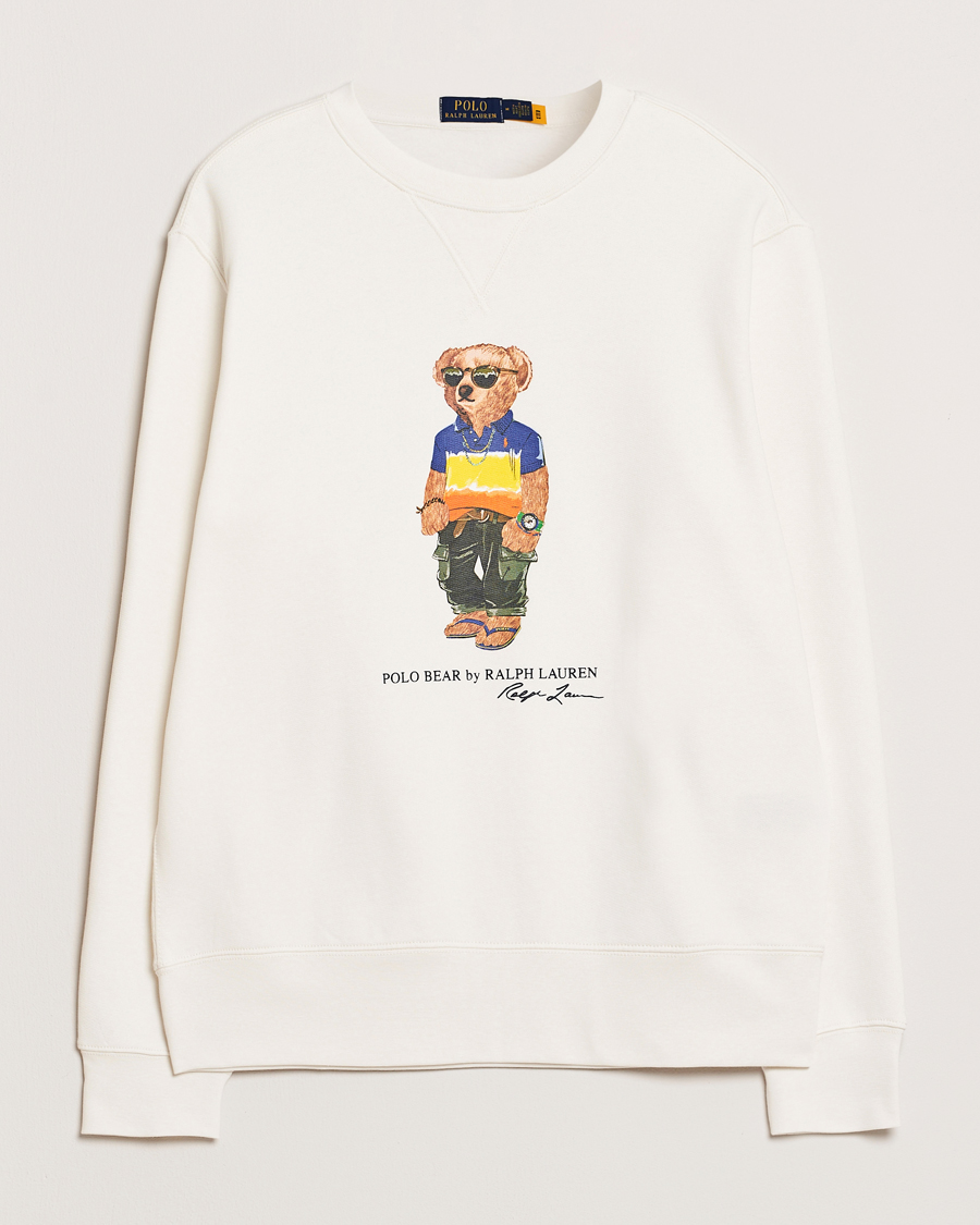 Herren | Pullover | Polo Ralph Lauren | Crew Neck Bear Sweatshirt White
