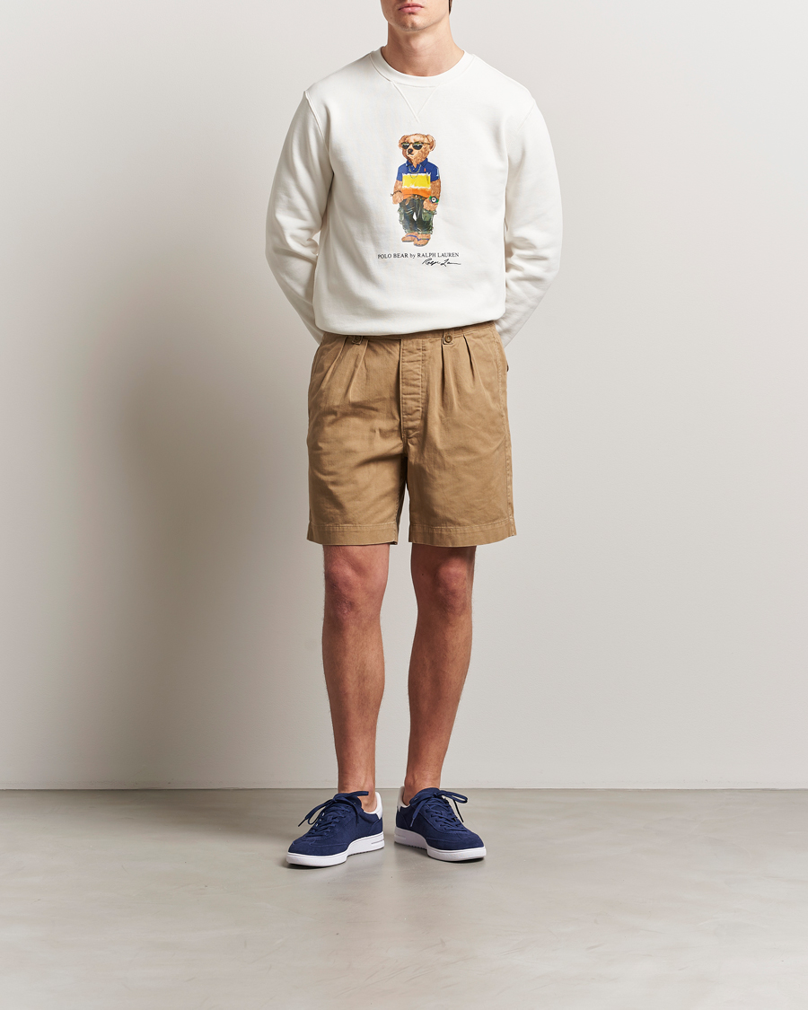 Herren | Pullover | Polo Ralph Lauren | Crew Neck Bear Sweatshirt White
