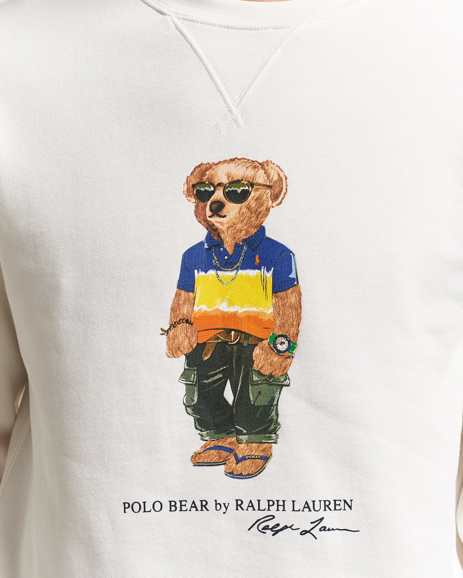 Herren | Pullover | Polo Ralph Lauren | Crew Neck Bear Sweatshirt White