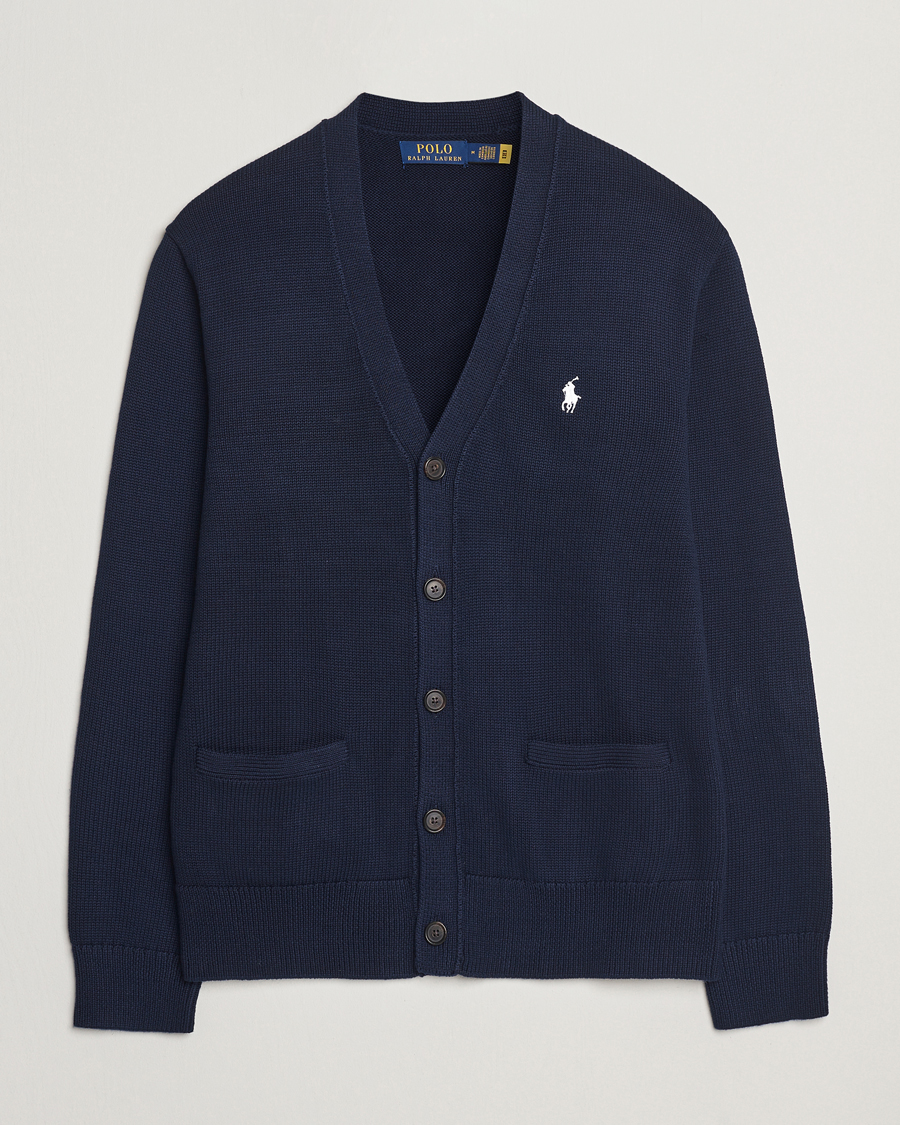 Herren | Pullover | Polo Ralph Lauren | Cotton Cardigan Hunter Navy