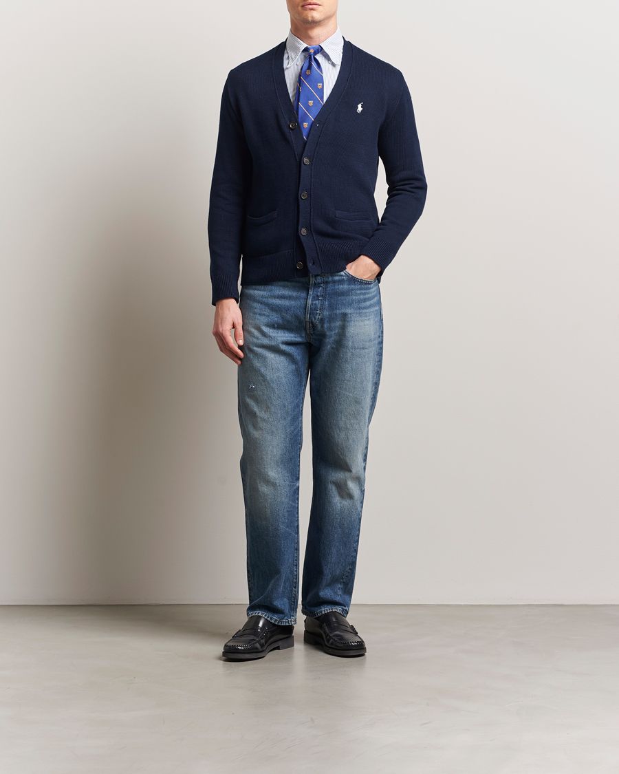Herren | Pullover | Polo Ralph Lauren | Cotton Cardigan Hunter Navy