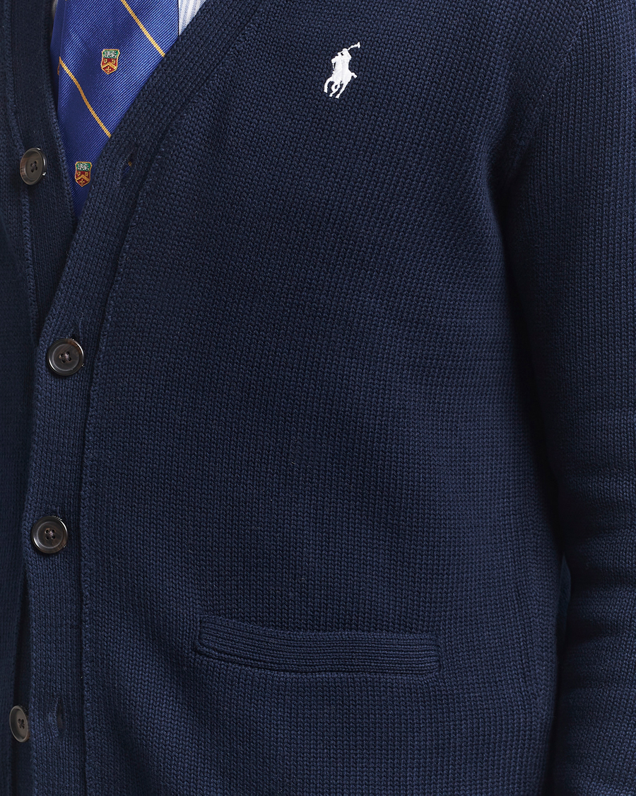 Herren | Pullover | Polo Ralph Lauren | Cotton Cardigan Hunter Navy