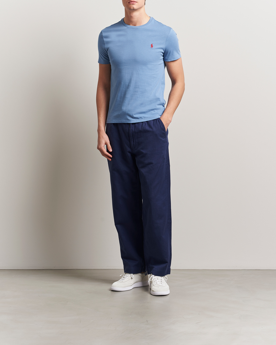 Herren | T-Shirts | Polo Ralph Lauren | Crew Neck T-Shirt Campus Blue