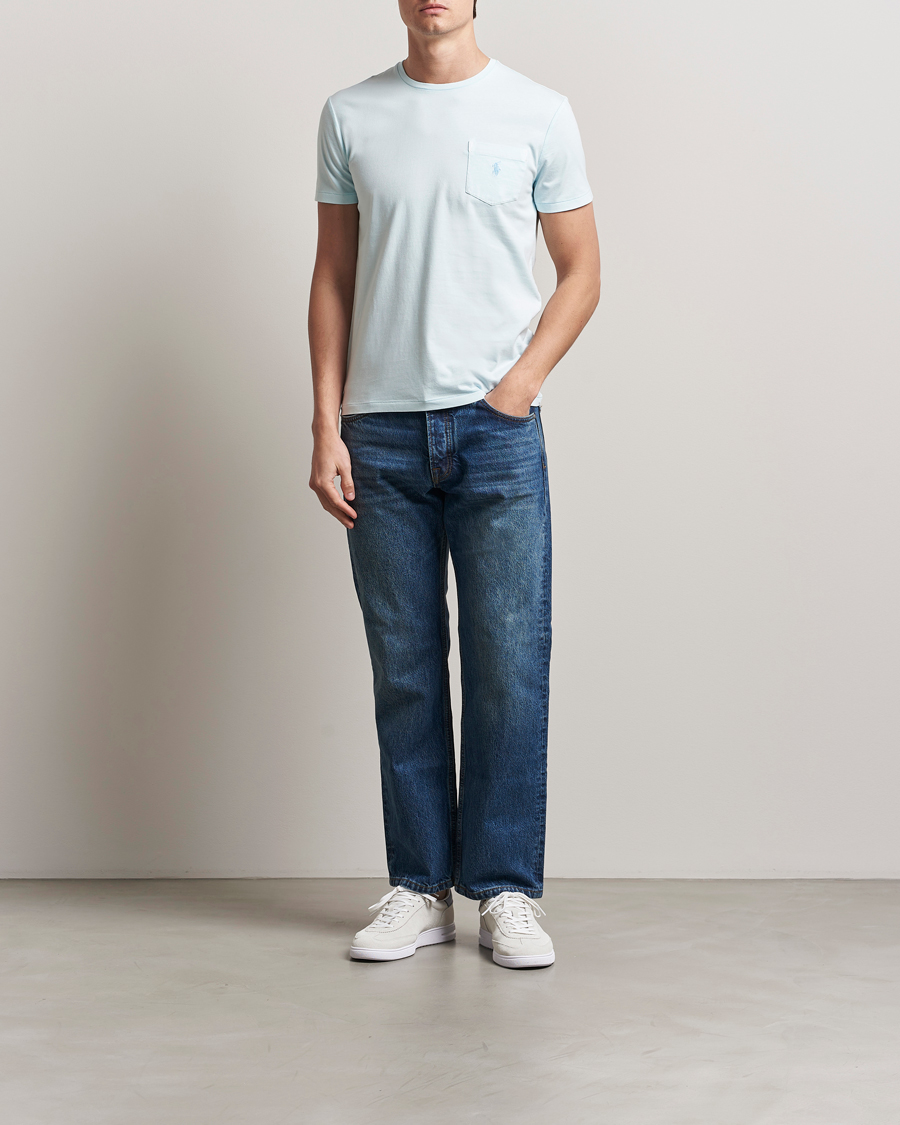 Herren | T-Shirts | Polo Ralph Lauren | Crew Neck Pocket T-Shirt Sky
