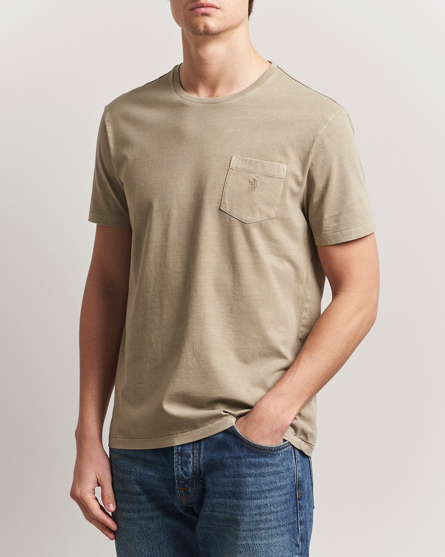 Herren | T-Shirts | Polo Ralph Lauren | Crew Neck Pocket T-Shirt Olive