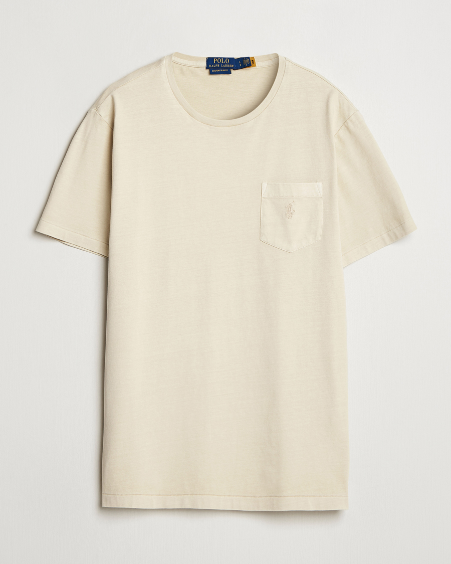 Herren | T-Shirts | Polo Ralph Lauren | Crew Neck Pocket T-Shirt Natural