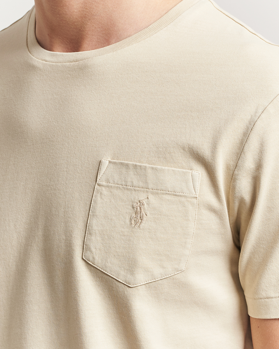 Herren | T-Shirts | Polo Ralph Lauren | Crew Neck Pocket T-Shirt Natural