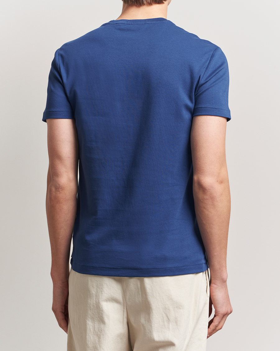 Herren | T-Shirts | Polo Ralph Lauren | Luxury Pima Cotton Crew Neck T-Shirt Annapolis Blue