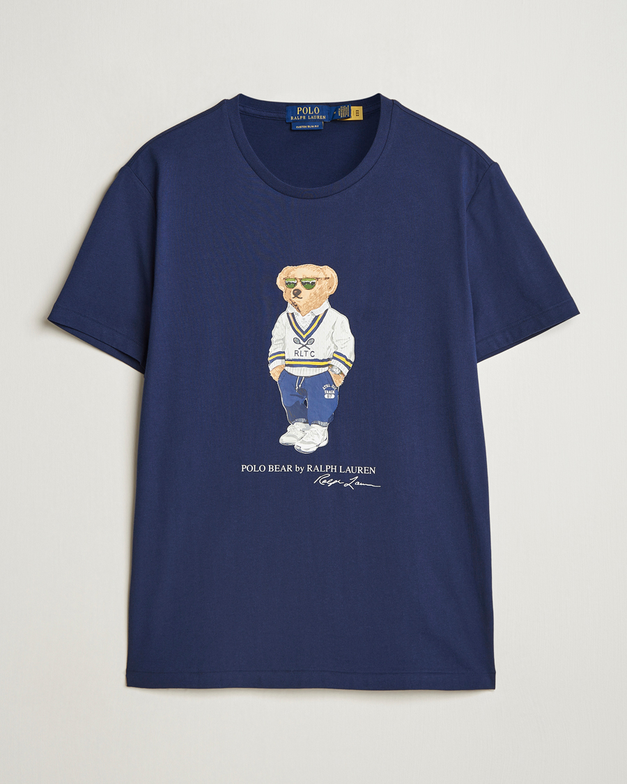 Herren | T-Shirts | Polo Ralph Lauren | Denim Bear Crew Neck T-Shirt Newport Navy