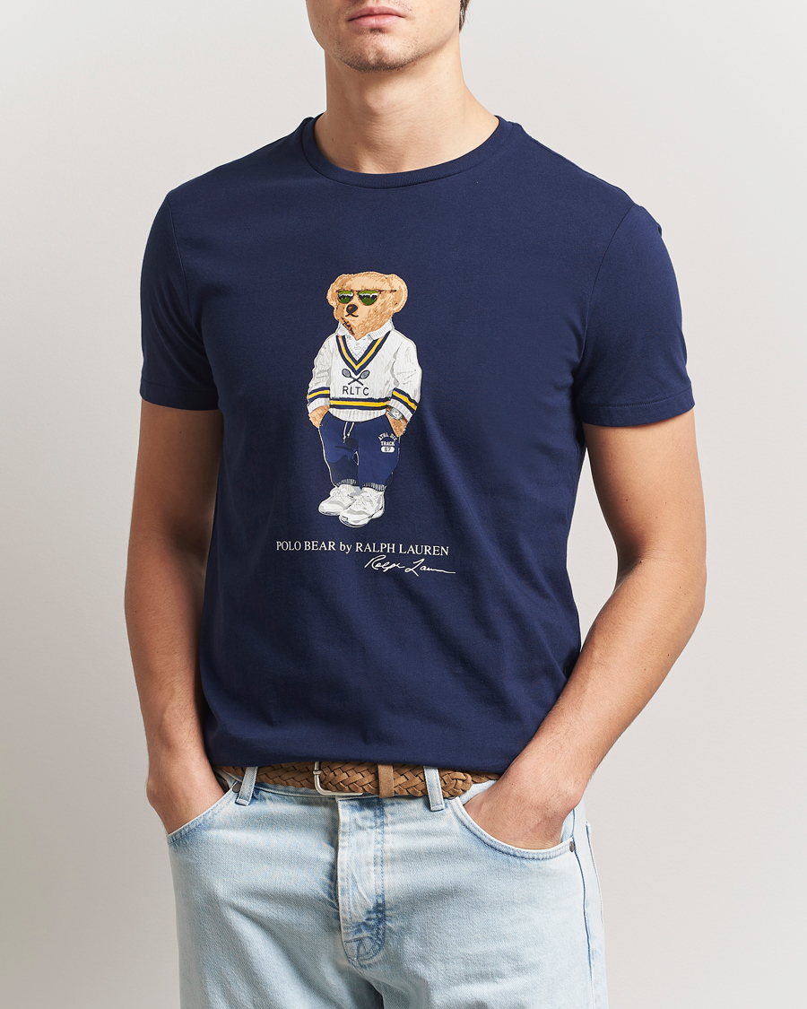 Herren | T-Shirts | Polo Ralph Lauren | Denim Bear Crew Neck T-Shirt Newport Navy