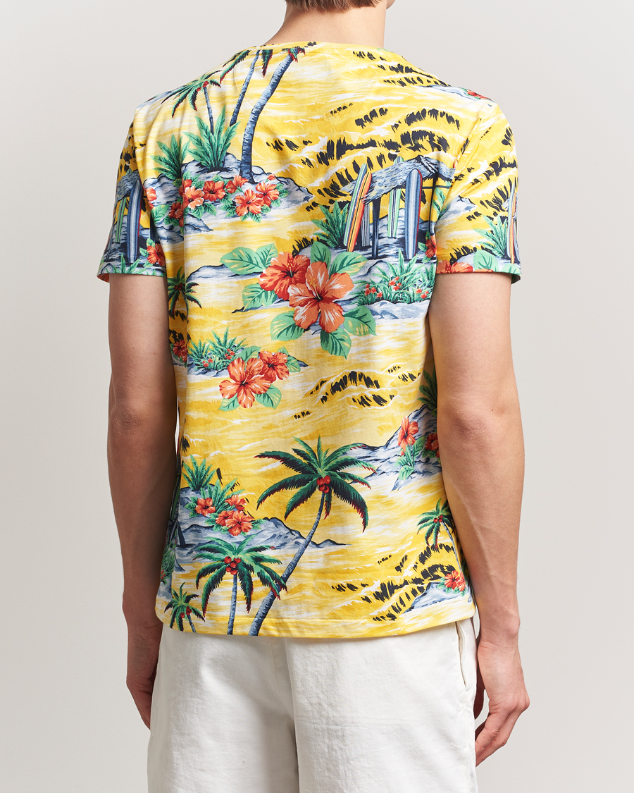 Herren | T-Shirts | Polo Ralph Lauren | Custom Slim Fit Striped T-Shirt Surf Shack