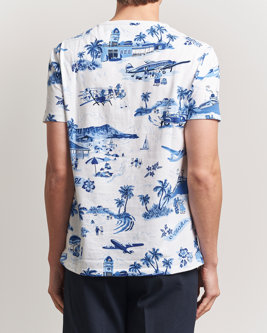 Herren | T-Shirts | Polo Ralph Lauren | Custom Slim Fit T-Shirt Holiday Bear White