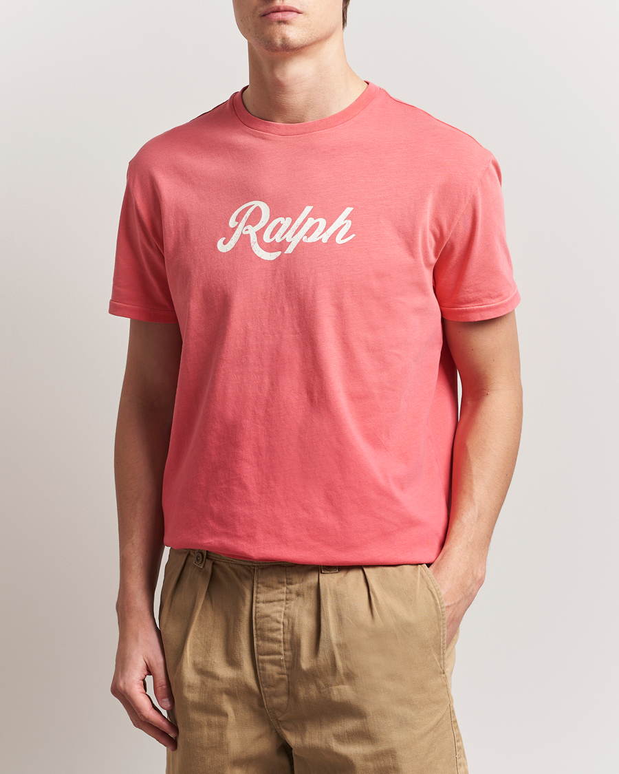 Herren | T-Shirts | Polo Ralph Lauren | Printed Ralph T-Shirt Pale Red