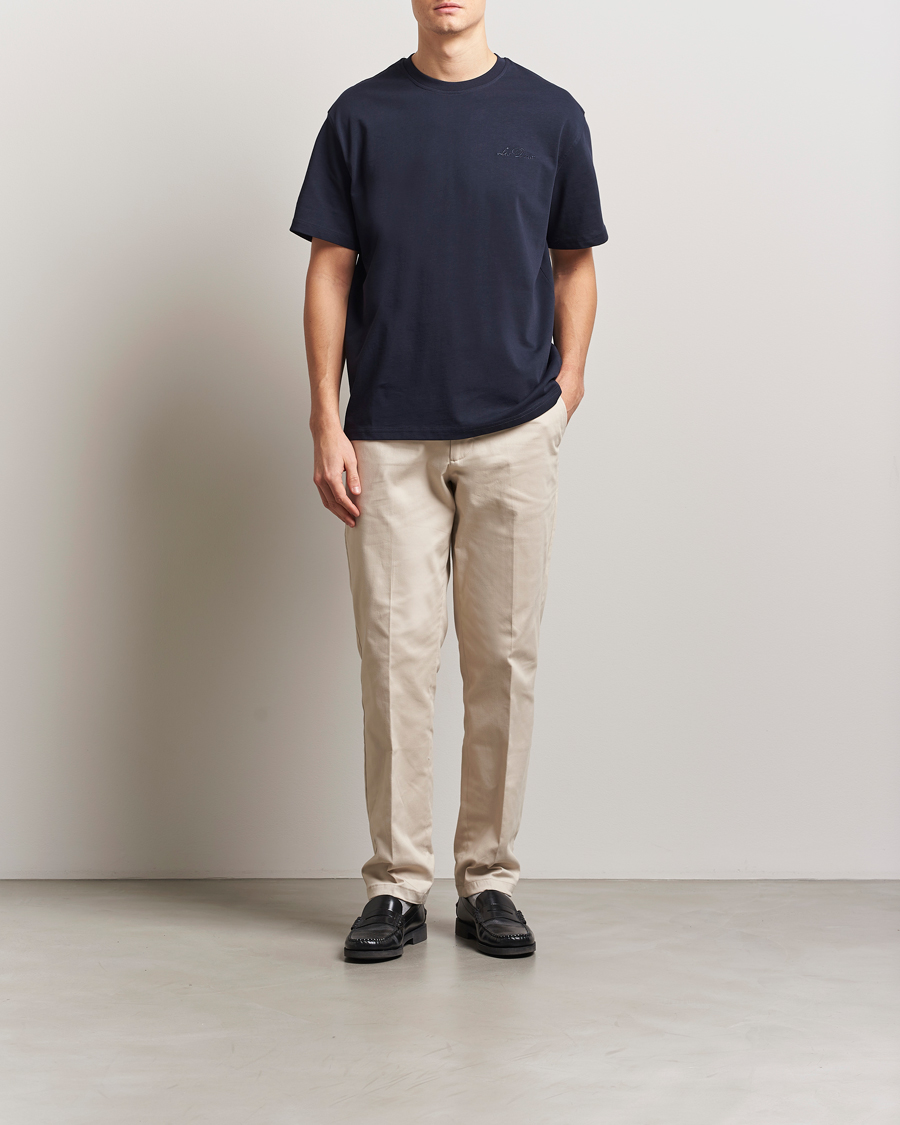 Herren | T-Shirts | LES DEUX | Crew T-Shirt Dark Navy
