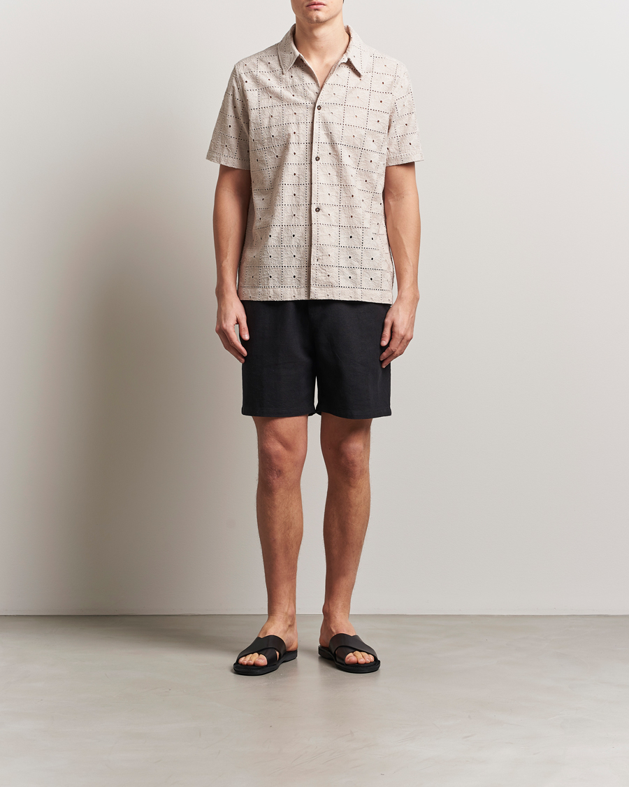 Herren | Shorts | LES DEUX | Otto Linen Shorts Black