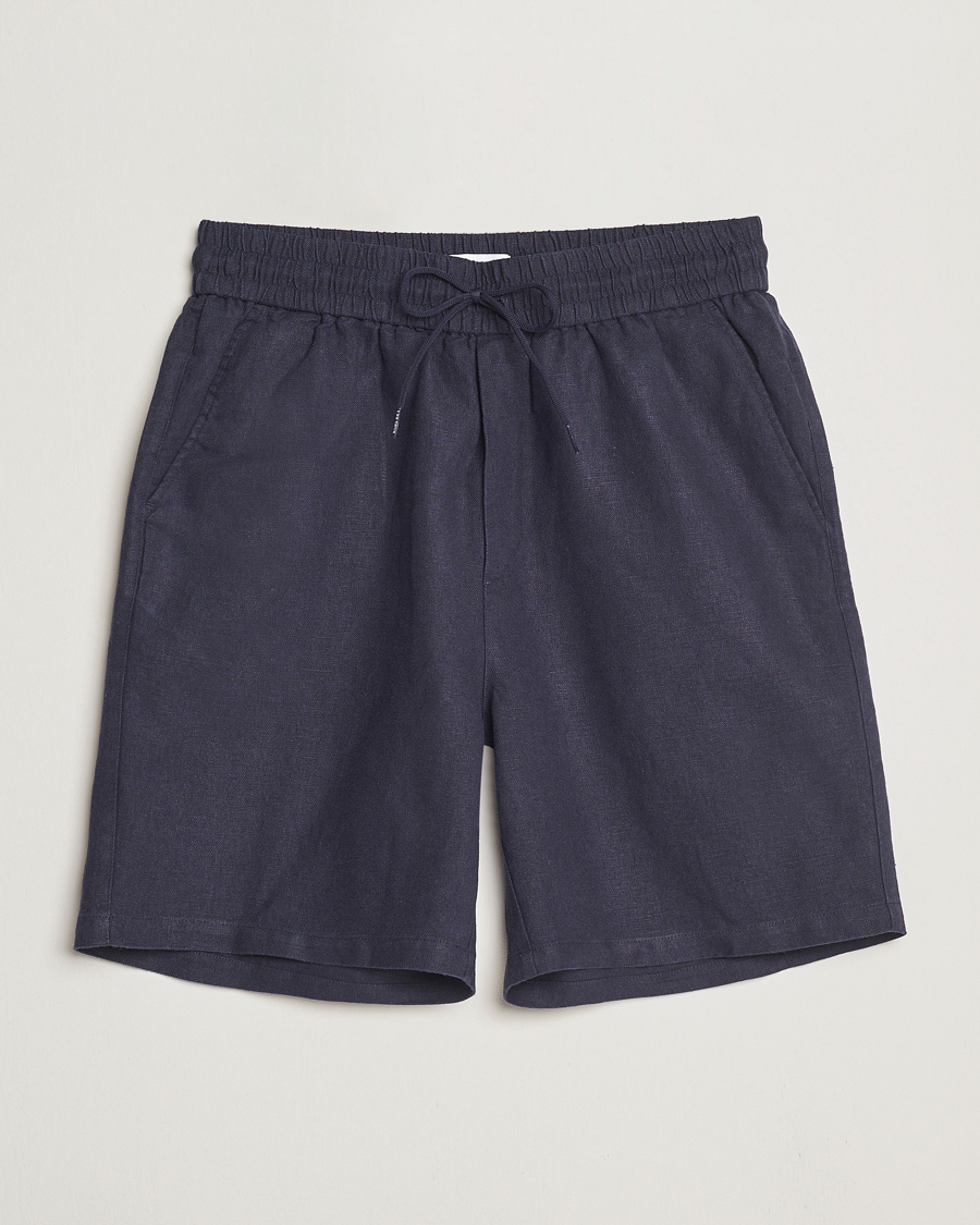 Herren | Shorts | LES DEUX | Otto Linen Shorts Navy