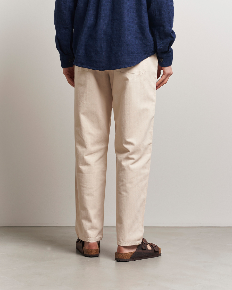 Herren | Hosen | LES DEUX | Cody Cotton Herringbone Pants Ivory