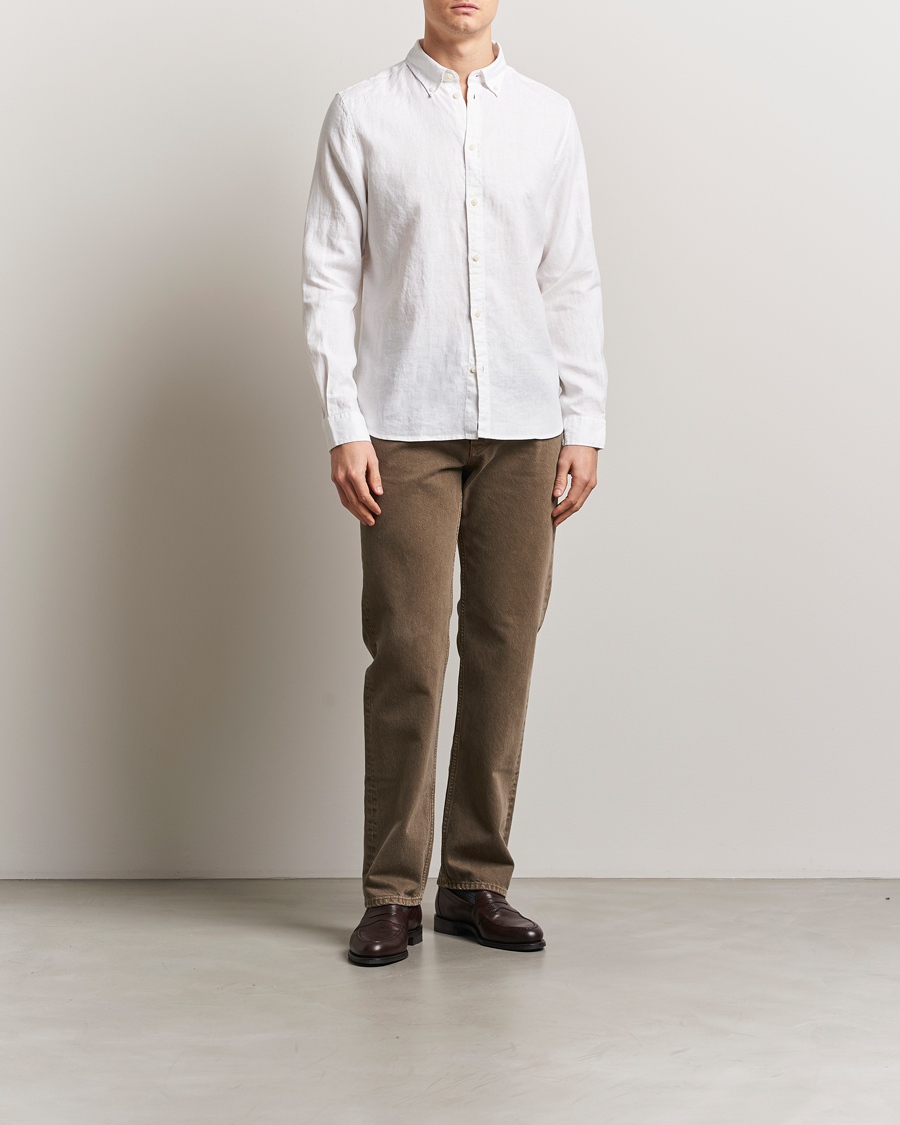 Herren | Hemden | LES DEUX | Kristian Linen Shirt White
