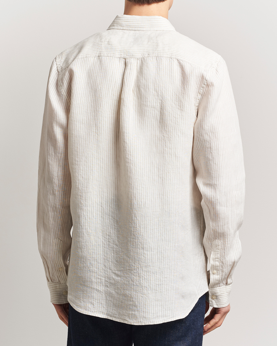Herren | Hemden | LES DEUX | Kristian Linen Shirt Ivory/Walnut